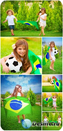 Дети и футбол / Children and football - Stock Photo
