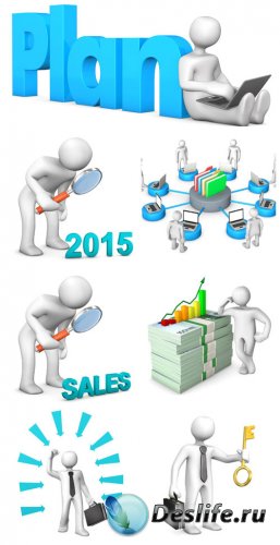 3D  2015 / 3D people in 2015 - stock photo