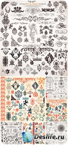  ,      / Design elements, patterns and ornaments vector