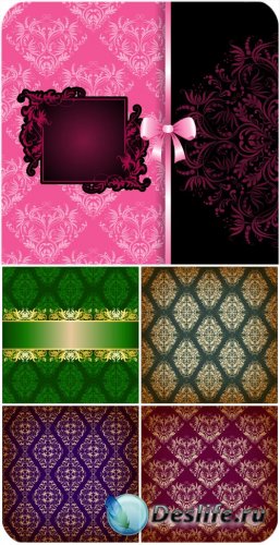     ,  / Colored backgrounds with vintage ...