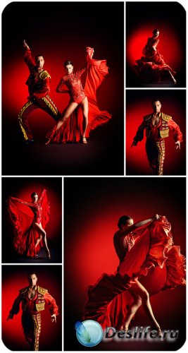 ,   / Flamenco dancing couple - Stock Photo