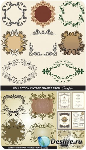 ,     / Vintage frames, decorati ...