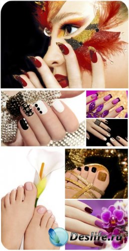   , ,    / Manicure and pedicure, fashion, hand care - Stock photo