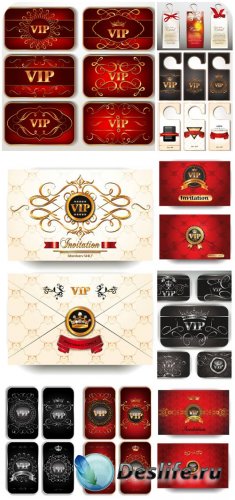  ,     / Gift cards, VIP cards vector