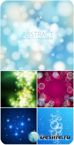      / Abstract vector background with flares