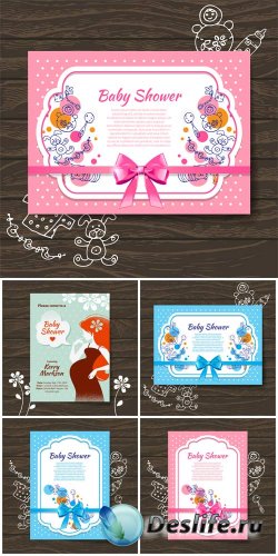  ,   / Birth of the child, vector backgrounds