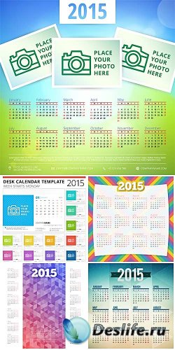   2015 ,   / Calendar for 2015 vector