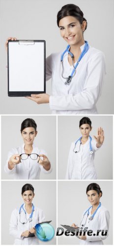  ,  / Female medical doctor, medicine #1 - stock photos