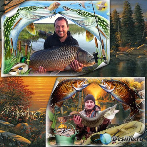Две рамки для рыбаков - Удачная рыбалка 2