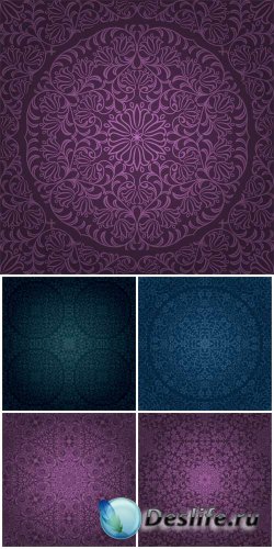     / Vector backgrounds with patterns # 10