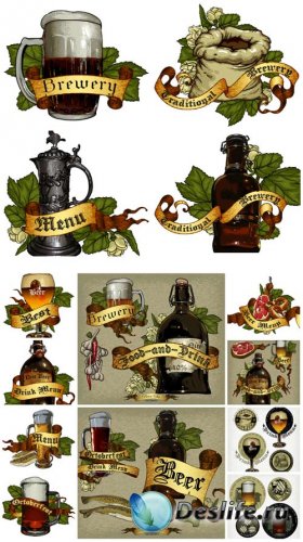   ,  / Beer in the vector labels