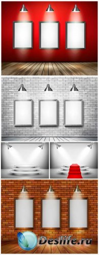   ,   / Stands with lights, vector backgrounds #1