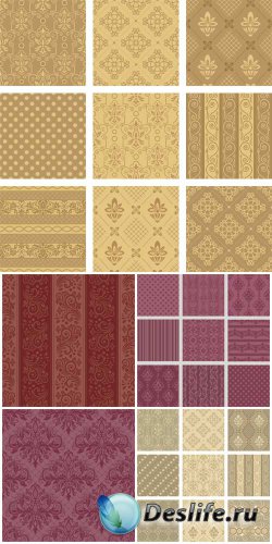  ,   ,  / Vector textures, backgrounds with patterns, vintage