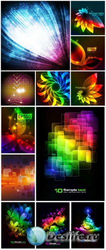 Vector backgrounds with abstraction # 24