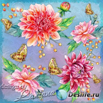 PSD исходник - Цветы из солнечного света и разноцветных граней лета